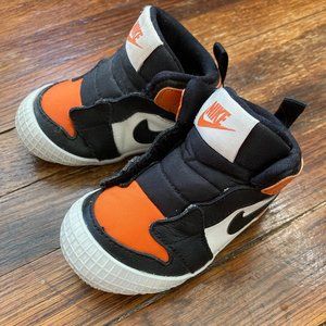Orange and Black Baby Jordans
